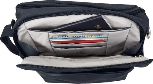 Vista 4 de Travelon - Bolso de viaje antirrobo clásico cruzado Midnight 42224 360