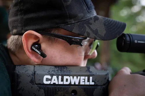 Vista 6 de Caldwell E-MAX Shadows 23 NRR - Protección auditiva electrónica con conectividad Bluetooth para tiro, caza y campo de tiro