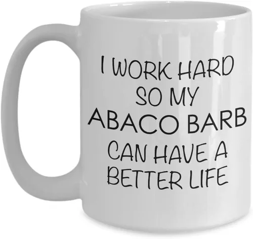 Vista 3 de HollyWood & Twine Abaco Barb Horse Gifts Mug I Work Hard So My Can Have a Better Life Funny Coffee Cup