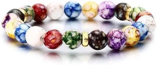 Vista 8 de Harry and Henry Pulsera Arus 7 chakras original para mujer, pulseras de piedras curativas, pulsera de cuentas de cristal, pulseras de chakras