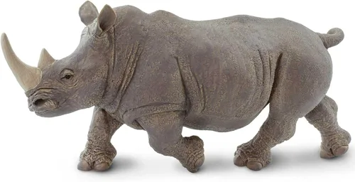 Vista 6 de Safari Ltd. Figura de rinoceronte blanco – Figura detallada de plástico de 12.5 pulgadas – Divertido juguete educativo para niños, niñas y niños a