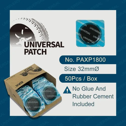 Vista 2 de PAX 50 Piezas 32mm Parches Universales Redondos de Reparación de Tubo y Neumático, para Neumáticos Radiales y de Capas de Polarización, Motocicleta