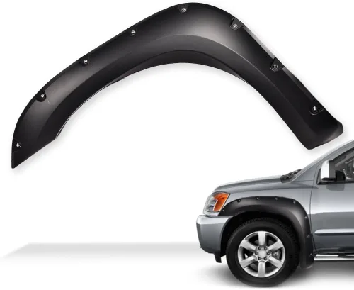 Vista 7 de G-PLUS Guardafangos 4 piezas, compatible con Nissan Titan 2004-2015 sin caja de bloqueo lateral, remaches de bolsillo, protector de cubierta