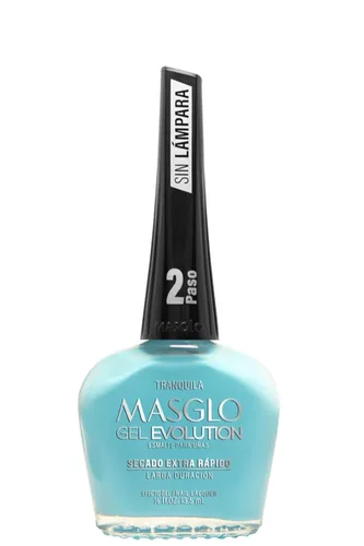 Vista 2 de MASGLO Evolution - Esmalte de uñas con efecto gel, sin lámpara UV/LED, duración de hasta 12 días, 3 unidades, base, color, brillo, efecto de gel sin