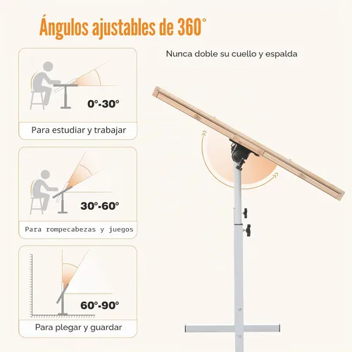 Vista 4 de Mesa de rompecabezas de 1500 piezas con cajones y cubierta – Altura ajustable y patas inclinables, tablero de rompecabezas portátil sin ensamblaje