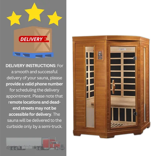 Vista 7 de DYNAMIC SAUNAS AMZ-DYN-6225-02 Bilbao - Sauna de infrarrojos lejanos para 2 personas