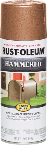 Vista 22 de Rust-Oleum 7215830 – Pintura en aerosol con efecto martillado para prevención del óxido, 12 oz (340 g), color negro
