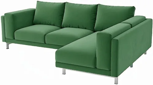 Vista 10 de Fundas de sofá de algodón resistentes compatibles con IKEA Nockeby de tres asientos (ancho: 98.8 in, no 79.9 in), funda de sofá