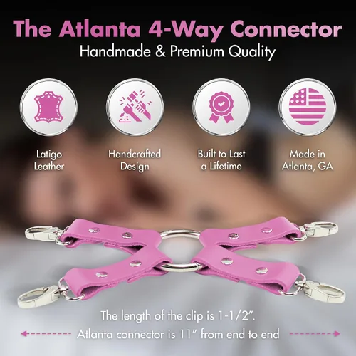 Vista 10 de Atlanta 4-Way Connector Latigo Leather Handcrafted Leather Connector