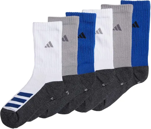 Vista 8 de adidas Kids-Boy'sGirl's Cushioned Angle Stripe Crew Socks (6-Pair)