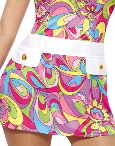 Vista 3 de Disfraz de Costume Culture de Chica Groovy para mujer