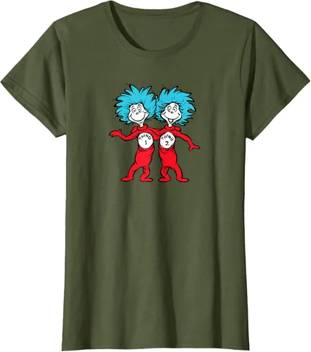 Vista 82 de Dr. Seuss Thing 1 Thing 2 Buddies - Camiseta Negro