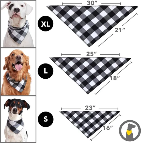 Vista 2 de Bandana para perro, suave, transpirable y llamativa bandana para perro, pañuelos, bufandas, baberos, accesorios para perros pequeños, medianos