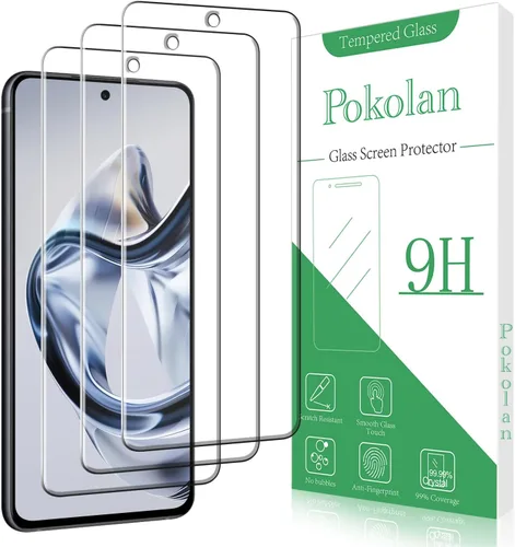 Vista 20 de Pokolan Protector de pantalla para Samsung Galaxy S23 5G Película de vidrio Transparente
