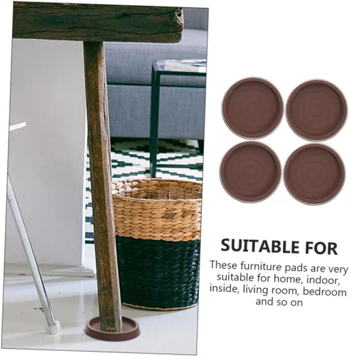 Vista 7 de STOBOK Almohadillas protectoras para patas de muebles, protectores de pies de silla, cubiertas de patas de piso de madera dura, tapas de pies