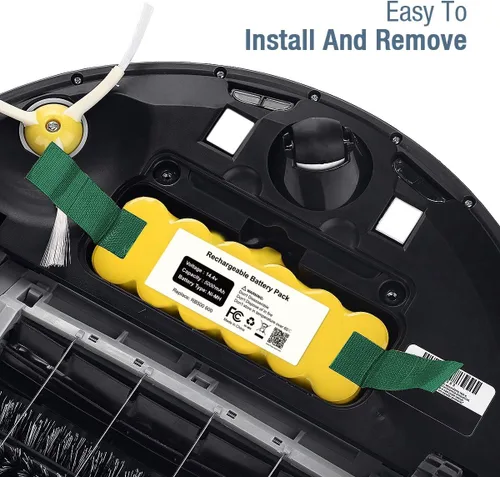 Vista 6 de Powerextra Batería de repuesto de 4.0Ah 14.4V compatible con Roomba R3 500 600 700 800 900 Series 500 510 531 535 540 550 552 560 570 580 595 620