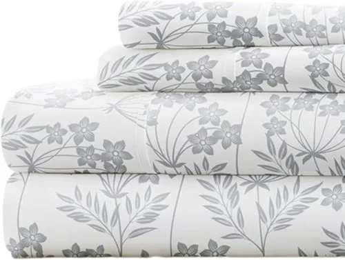 Vista 36 de Linen Market Juego de sábanas de 4 piezas tamaño matrimonial (gris claro cambray) – Duerme mejor que nunca con estas sábanas ultrasuaves y Cambray