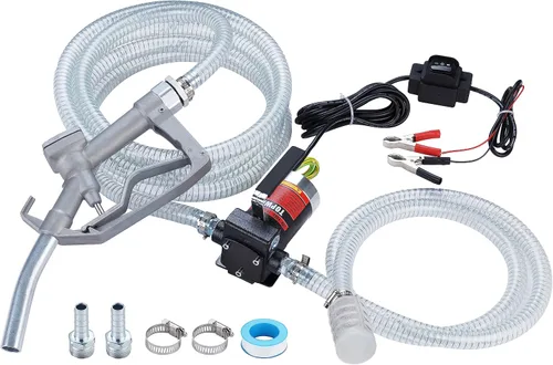 Vista 6 de TOPWAY Bomba de combustible de gasolina de 12 V CC, bomba de transferencia de aceite autocebante de 3.7 GPM con mango, bombeo reversible, protección