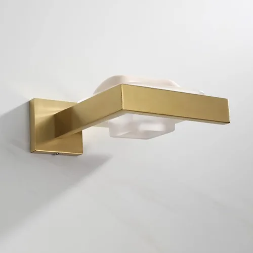 Vista 4 de Jabonera de aluminio para ducha, soporte para jabón de barra de pared para baño, cocina, cesta de jabón dorada cepillada