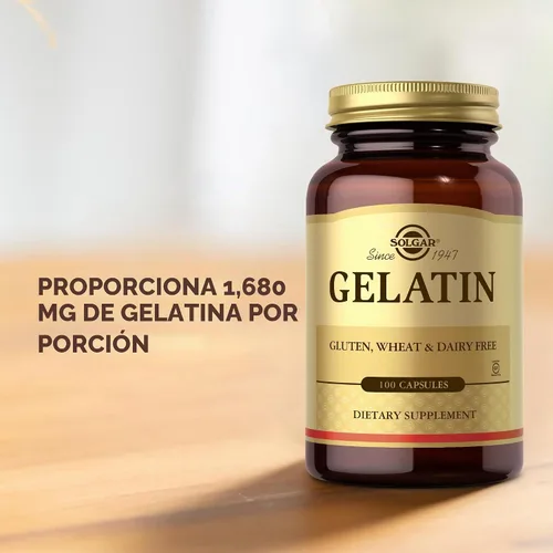 Vista 5 de Gelatina Solgar 100 Cápsulas