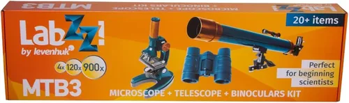 Vista 9 de Levenhuk LabZZ MTB3 Kit de microscopio, telescopio y binocular