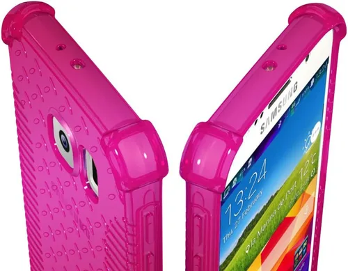 Vista 5 de LUVVITT Funda para Galaxy S6, [agarre transparente] Carcasa trasera de TPU flexible suave y delgada funda de goma transparente para Samsung Galaxy