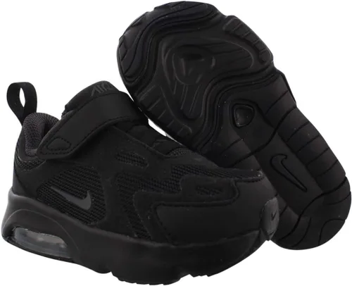 Vista 2 de Nike Air Max 200 (td) Tenis casuales para niños pequeños At5629, Negro