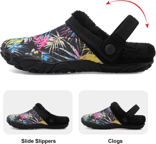 Vista 3 de Besroad - Pantuflas mullidas para mujer y hombre, esponjosas, cómodas, de espuma viscoelástica, para dormitorio