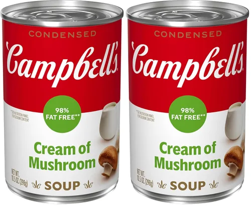 Vista 13 de Campbell’s - Sopa condensada de crema de champiñones 98% libre de grasa, lata de 10.5 onzas