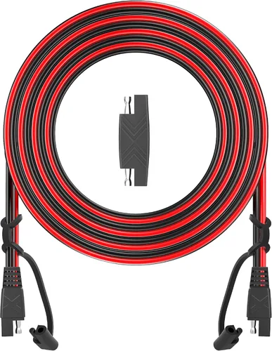 Vista 13 de POWISER - Cable de extensión SAE a SAE de 3 pies, conector de desconexión rápida 16 AWG, para panel solar automotriz, enchufe SAE (3 pies (16 AWG))