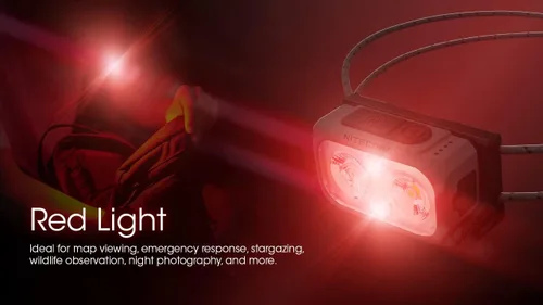 Vista 6 de Nitecore NU21 - Linterna frontal para correr, 360 lúmenes ultraligero USB recargable con LED blancos y rojos y una calcomanía (negro)