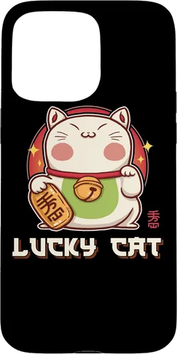Vista 28 de Funda para iPhone 16 Maneki Neko Waving Cat Lucky Feline Lucky Kawaii Anime