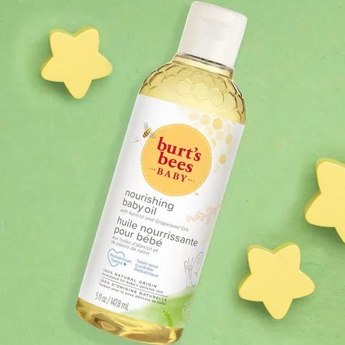 Vista 6 de Burt's Bees Aceite nutritivo para bebés, cuidado de la piel 100% de origen natural, botella de 5 onzas