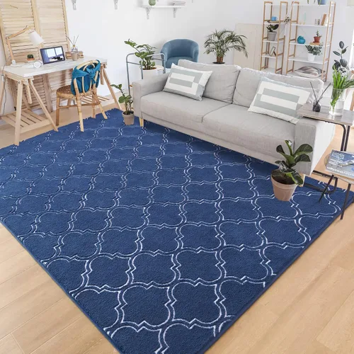 Vista 25 de Chicrug - Alfombra geométrica moderna de 2 x 6 pies para dormitorio o pasillo Negro Geometric