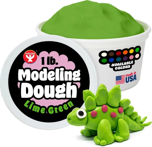 Vista 23 de Hygloss Masa de Modelado para Jugar para Niños – Masa Sensorial Segura y No Tóxica para Artes y Manualidades – Tubo de 1 lb – Arcilla de Jugar