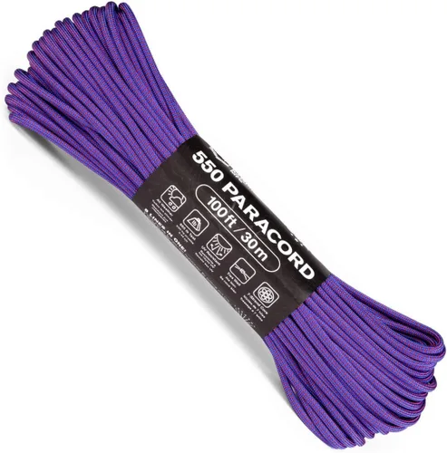 Vista 22 de Atwood Rope MFG Cuerda de paracaídas de nailon 550 que cambia de color, 100 pies, 7 hebras, equipo de supervivencia exterior, fabricado en Estados