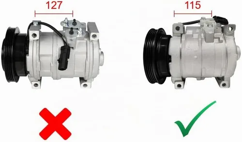Vista 3 de Compresor de CA A-Premium con embrague compatible con Chrysler y Dodge