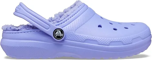 Vista 4 de Crocs - Zuecos infantiles unisex con forro, clásicos
