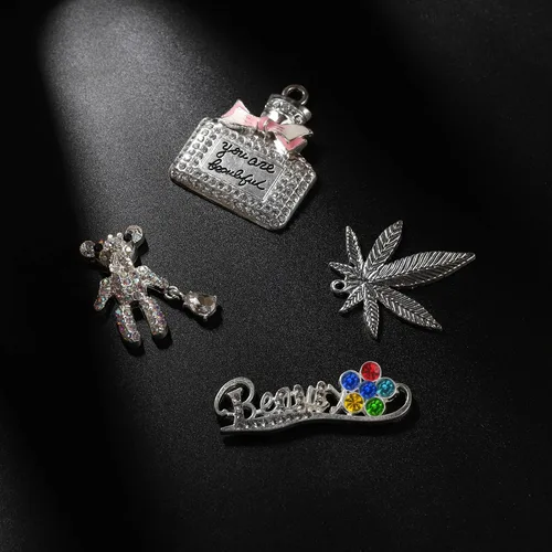 Vista 3 de Winee Dijes brillantes de diseñador para zapatos para mujeres y niñas, joyería de cristal, decoración de diamantes, gemas de perlas y diamantes