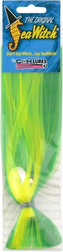 Vista 72 de C&H Lures Señuelos de Pesca Sea Witch - Originales Desde 1959, Faldas de Nylon Revelan Cabeza con Peso, 15 Colores, 8 Pesos de Cabeza, Señuelo