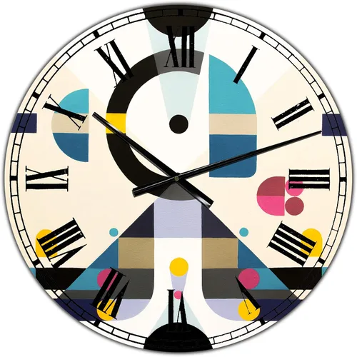 Vista 20 de DesignQ 'Personality' - Reloj de pared grande y moderno de 3 paneles para el hogar, dormitorio, baño, oficina, sala de estar