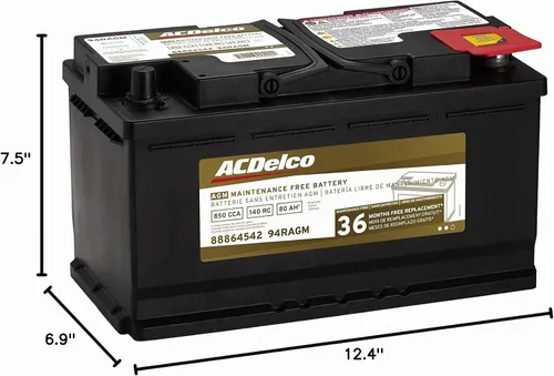 Vista 6 de Batería 94R del grupo BCI, profesional AGM para automóvil ACDelco 94RAGM.