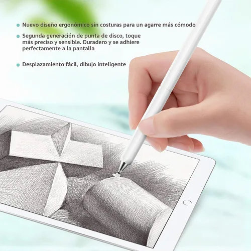 Vista 4 de Lápiz capacitivo para pantalla táctil, lápiz universal de alta sensibilidad y precisión con punta de disco capacitiva para Apple