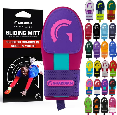 Vista 11 de Guante deslizante Guardian Baseball - Tallas para jóvenes y adultos - Guante deslizante para béisbol - Correa de compresión elástica