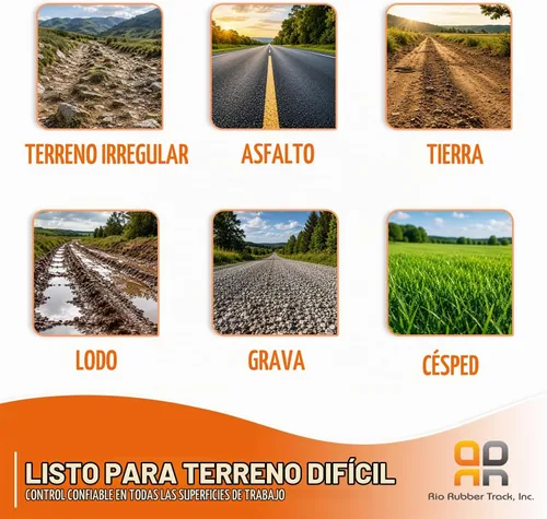 Vista 7 de 2 pistas de goma 300x52.5x92 hechas para Bobcat E42
