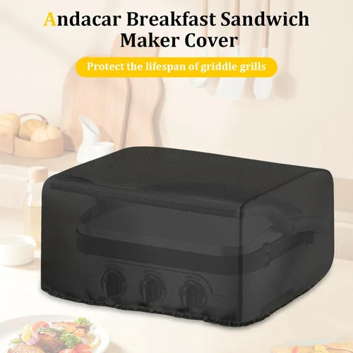 Vista 7 de Panini - Funda de prensa para Cuisinart Panini Press GR-4NP1, cubierta impermeable para sandwichera para parrilla interior 5 en 1, cubiertas