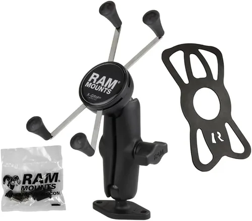 Vista 3 de RAM Mounts X-Grip - Soporte para teléfono grande con base de diamante RAM-B-102-UN10U con brazo mediano