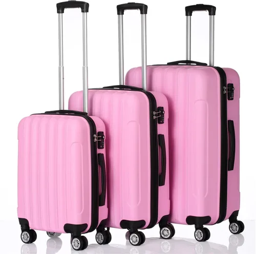 Vista 8 de HomVent Juego de equipaje de 3 piezas con ruedas giratorias, juego de maleta con bloqueo TSA para mujeres, hombres, viajes, 3 piezas de 20, 24 y 28