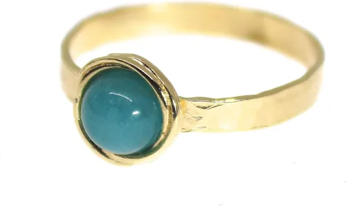 Vista 11 de Anillo de oro de piedras preciosas, anillo de piedra chapada en oro de 14 quilates, anillo de piedra apilable, anillo de oro de piedra pequeña