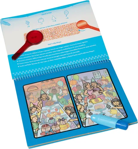 Vista 5 de Melissa & Doug On the Go Water Wow! Almohadilla de actividades reutilizable de lujo para revelar agua – Around Town